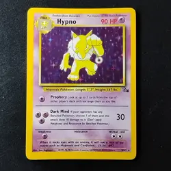 Pokemon TCG Hypno Fossil 8/62 Holo Unlimited Holo Rare NM - Image 1