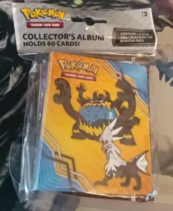 2017 POKEMON SUN & MOON CRIMSON INVASION BOOSTER PACK W/ MINI PORTFOLIO BINDER - Image 1