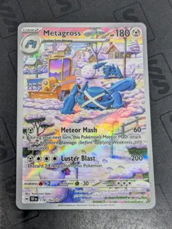 Pokemon TCG Metagross 178/162 Temporal Forces Illustration Rare Holo - Image 1