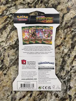 Pokemon TCG - Evolving Skies Sleeved Booster Pack Sword & Shield SEALED - Image 2