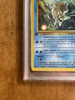 1999 Pokemon Fossil Omastar 40 1st Edition PSA 10 - Image 3
