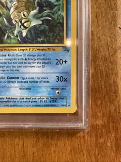 1999 Pokemon Fossil Omastar 40 1st Edition PSA 10 - Image 4