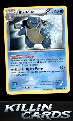 Blastoise - 31/149 (BW Boundaries Crossed) 031/149 Pokemon Rare Deck Exclusives - Image 1