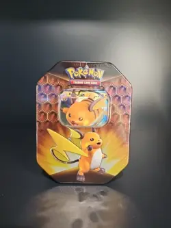 Pokemon TCG - Hidden Fates - Raichu GX Tin - Factory Sealed 820650804816 - Image 1
