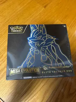 Pokemon Center Mega Evolution Elite Trainer Box ETB - Lucario - Factory Sealed - Image 1