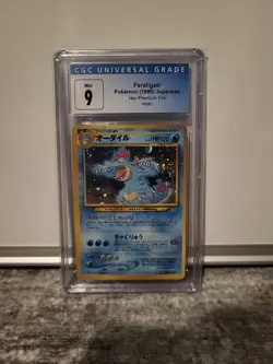 Feraligatr Pokemon 1999 Japanese Neo Premium File Holo CGC 9 - Image 1