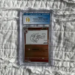 CGC 10 PRISTINE Flareon Yu Nagaba x PCG Campaign 065/SV-P Promo Pokemon Card psa - Image 1