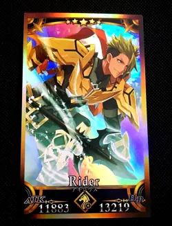 Achilles Rider Fate/ Grand Order FGO Character Fan Card - Image 1