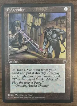 Didgeridoo - MTG - Magic the Gathering Homelands - 1995 - MP - Vintage Card - Image 1