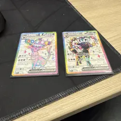 UMBREON AND ESPEON EX PRISMATIC EVOLUTIONS 175 & 176 PROMO CARDS - Image 2