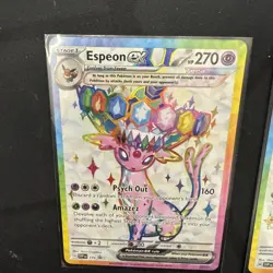 UMBREON AND ESPEON EX PRISMATIC EVOLUTIONS 175 & 176 PROMO CARDS - Image 3