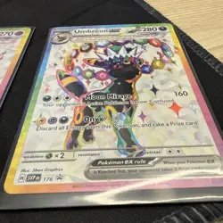 UMBREON AND ESPEON EX PRISMATIC EVOLUTIONS 175 & 176 PROMO CARDS - Image 4