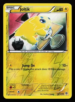 Joltik 50/135 Reverse Holo Plasma Storm Pokemon Card - Image 1