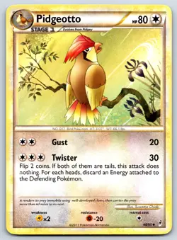 Pidgeotto - HGSS Call of Legends 48/95 Suwama Chiaki Pokemon 151 Card LP - Image 1