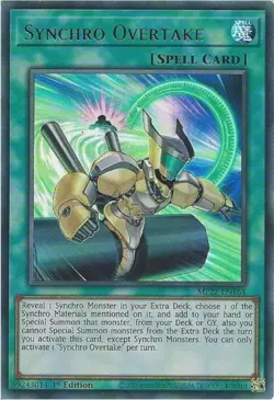 MP22-EN164 Synchro Overtake - Ultra Rare Card 1st Edition - Image 1