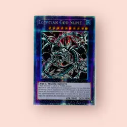 Egyptian God Slime Slifer The Sky Dragon YuGiOh Prisma Foil Rare ACG Art Card NM - Image 1