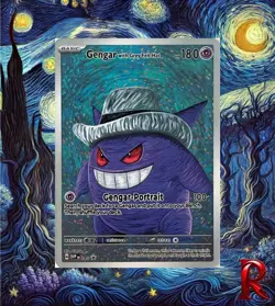 Pokemon Gengar With Grey Felt Hat Van Gogh Holo ACG Art Star Promo Card READ DES - Image 1
