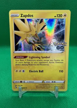 Zapdos 29/78 Pokemon GO Set Holo Rare Pokemon Card TCG NM - Image 1