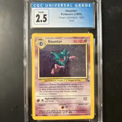 Haunter Pokemon 1999 Fossil Holo Card 6/62 Base Set - Image 1