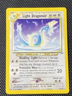 Neo Destiny Rare: Light Dragonair 22/105 Pokemon Cards LP/NM - Image 1