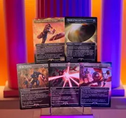 Magic: The Gathering Secret Lair Marvel Captain America Rainbow Foil (Brand New) - Image 1
