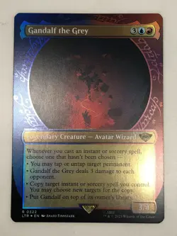 LTR Gandalf the Grey 322 showcase foil rare NM MTG LOTR Lord of Rings - Image 1