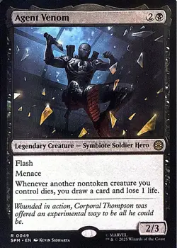 Agent Venom Non- Foil R Marvel's Spider-Man 49 NM - Image 1