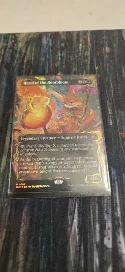 Hazel of the Rootbloom (Borderless) (Raised Foil) Commander: Bloomburrow Foil - Image 1