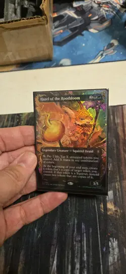 Hazel of the Rootbloom (Borderless) (Raised Foil) Commander: Bloomburrow Foil - Image 3