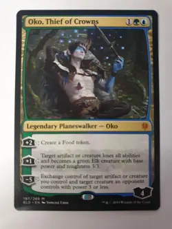 Oko, Thief of Crowns - MTG Throne of Eldraine - Mythic - 197 NM - Image 1