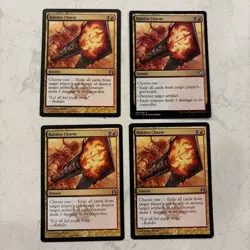 Magic the Gathering MTG Rakdos Charm Play Set Of 4 - Image 1