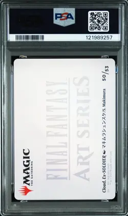 2025 MTG JPN FINAL FANTASY ART SER GOLD STAMPED #50 CLOUD, EX-SOLDIER PSA 10 - Image 2