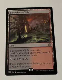 MTG Blackcleave Cliffs - Phyrexia: All Will Be One LP - Image 1