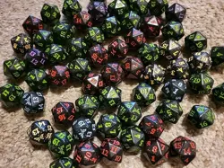MTG Bloomburrow Duskmourn D20 dice 62x Magic The Gathering die 20 Sided Twenty - Image 2