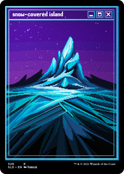 MTG Magic the Gathering Secret Lair: Pixel Snow Lands.jpg - FOIL ETCHED - SEALED - Image 5