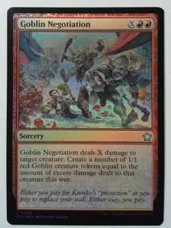 Goblin Negotiation *FOIL Uncommon* Magic MtG x1 Foundations - Image 1