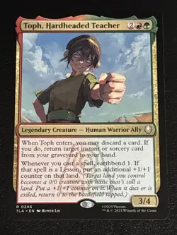 MTG Avatar: The Last Airbender Toph, Hardheaded Teacher 0246 NM Rare - Image 1