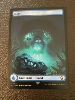 MTG Jurassic World Collection Island REX#0022 Double Sided Land NM English - Image 2