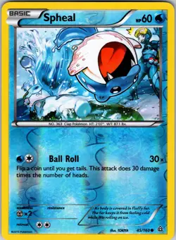 Spheal (45) 45/160 XY - Primal Clash Pokemon TCG LP - Image 1