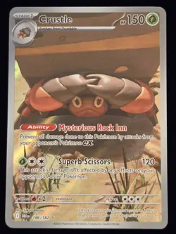 Pokemon TCG: Destined Rivals - Crustle (186/182) Full Art Illustration Rare - Image 1