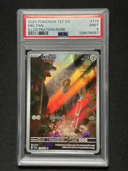 2024 Pokemon SV Temporal Forces TEF EN Meltan #179/162 PSA 9 - Image 1