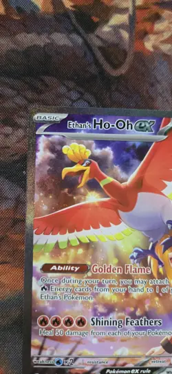 Pokemon TCG Ethan's Ho-Oh EX Sir 230/182 Destined Rivals Mint/Nm Condition - Image 2