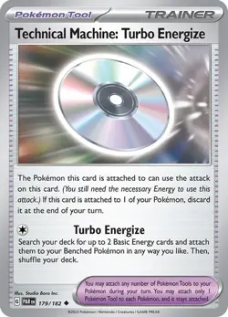 NM Pokemon Paradox Rift Technical Machine Turbo Energize 179 - Image 1