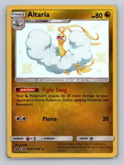 Pokemon Hidden Fates: Shiny Vault #SV37/SV94 Altaria Shiny Holo Rare - Image 1