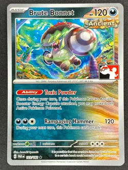 Pokemon Brute Bonnet Prize Pack Series 123/182 Paradox Rift NM - Image 1