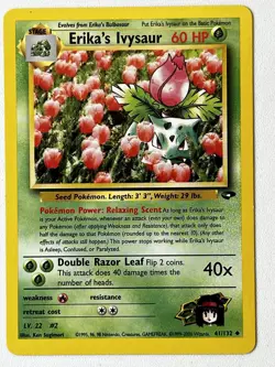 Pokemon TCG Erika’s Ivysaur 41/132 - Rare Vintage Gym Heroes 2000 - Image 1