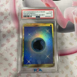 Water Energy (Secret) 124/111 Sm-Crimson Invasion Holo for sale online - Image 5
