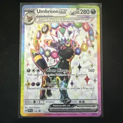 Umbreon ex 176 SVP Black Star Promo Prismatic Evolutions Figure Coll. Pokemon NM - Image 1