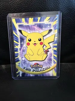 Pikachu #25 Topps Black Label TV Animation Edition Non Holo Pokemon 1999 - Image 1