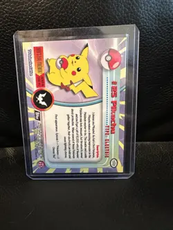 Pikachu #25 Topps Black Label TV Animation Edition Non Holo Pokemon 1999 - Image 2